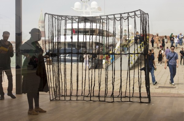 Anna Zvyagintseva. The Cage, 2010, textile, metal