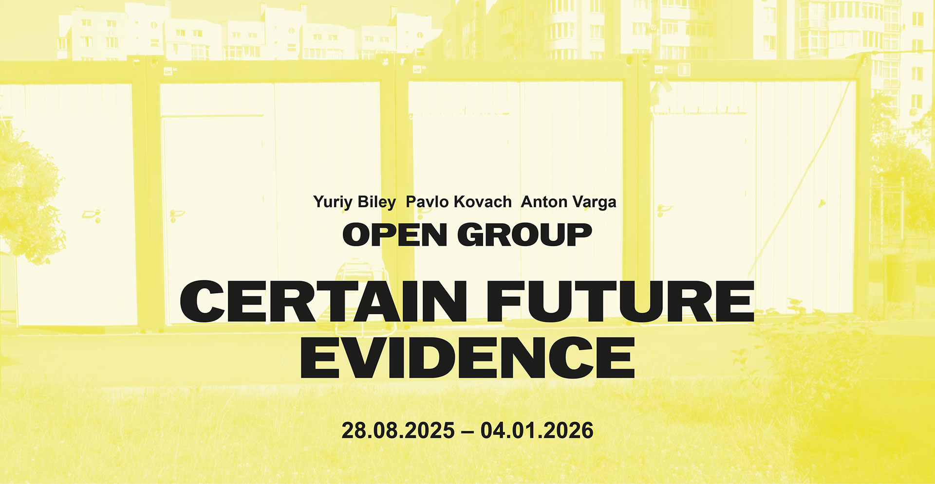 Guided tour of the exhibition “Certain Future Evidence” by Marta Czyż  and Pavlo Kovach